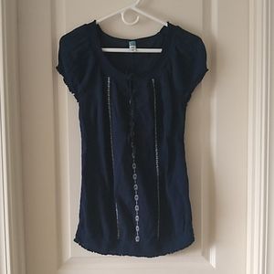 Boho maternity shirt